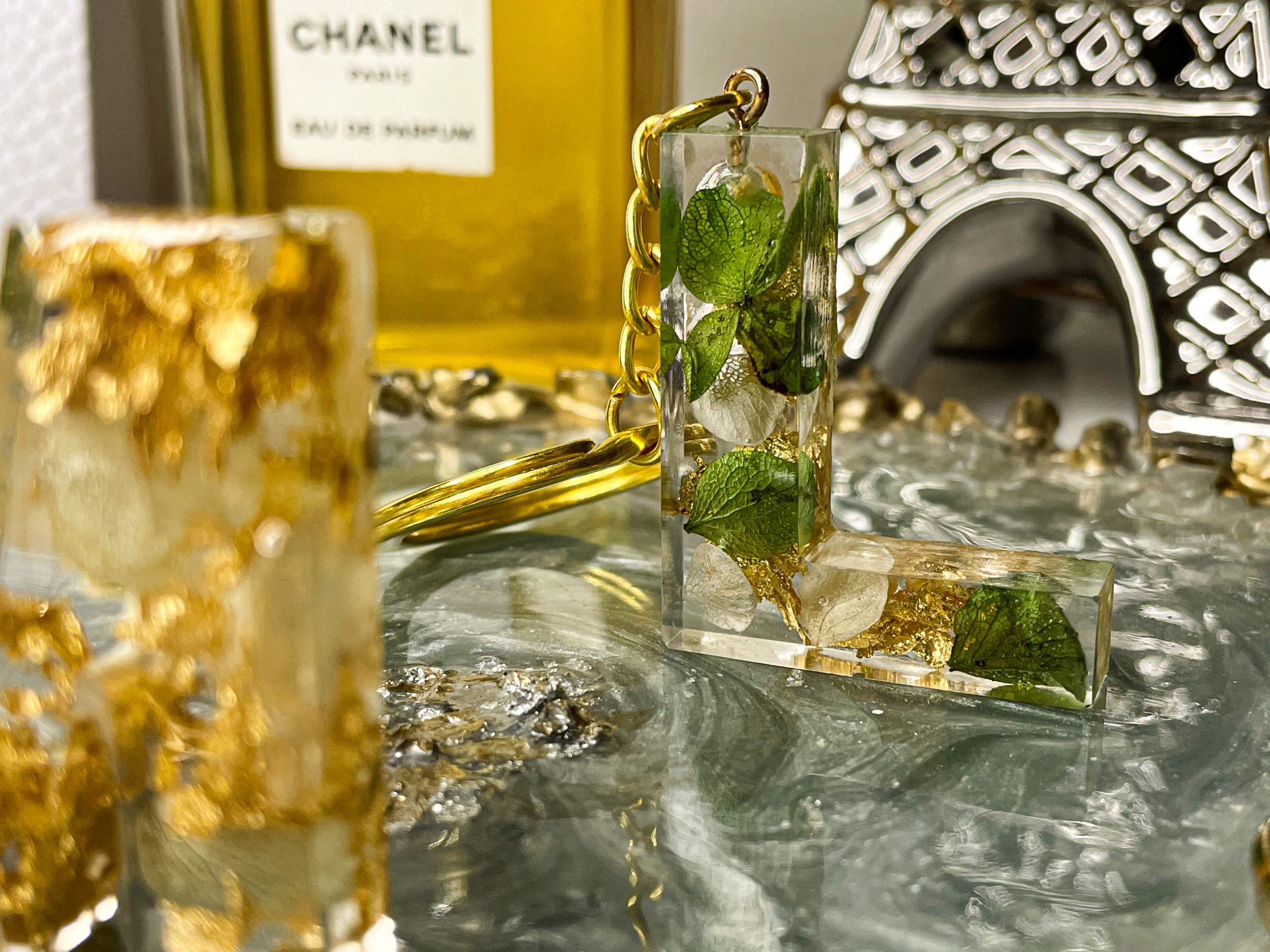 Resinio Floral Key Rings