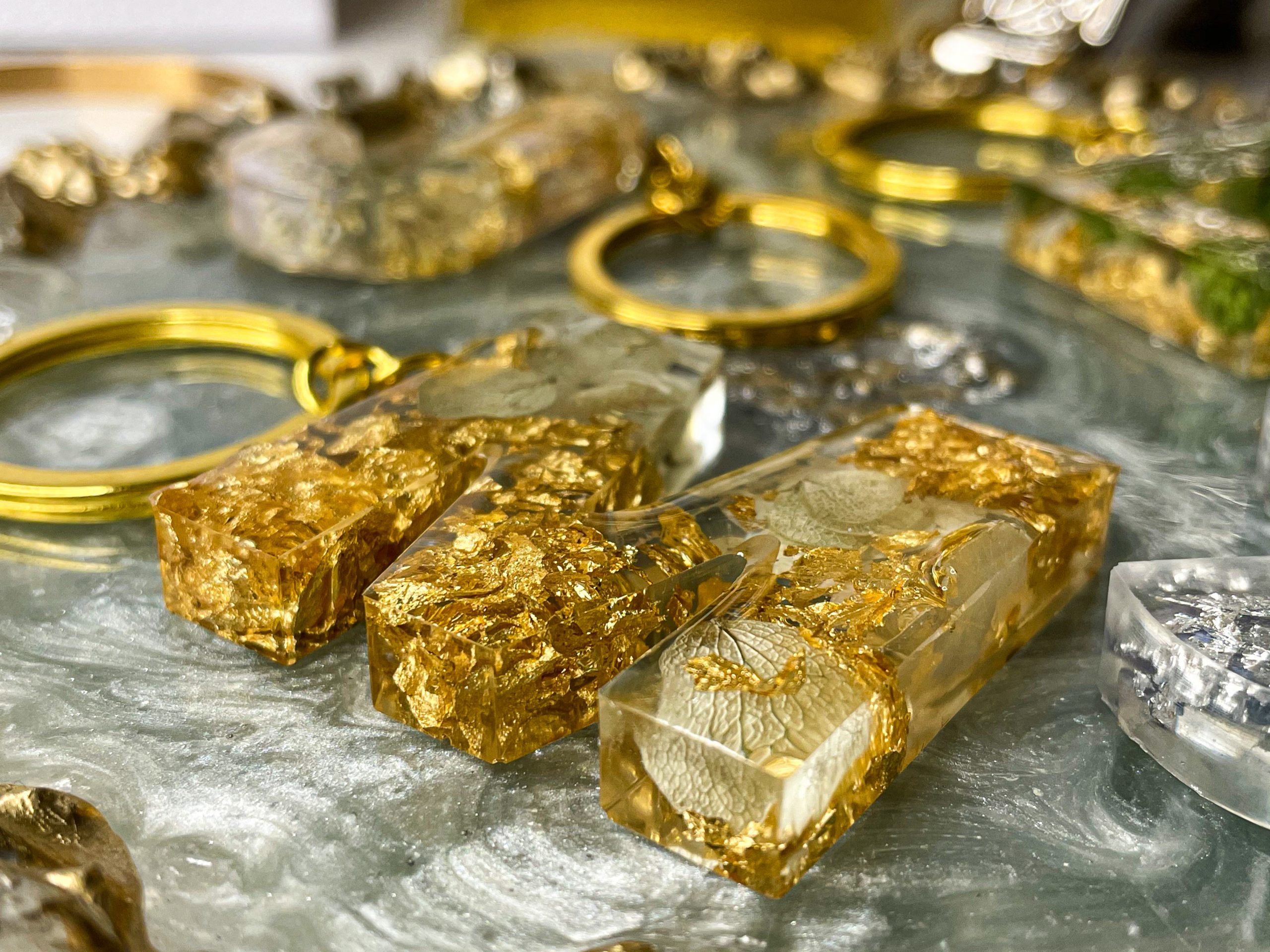 Resinio Floral Key Rings