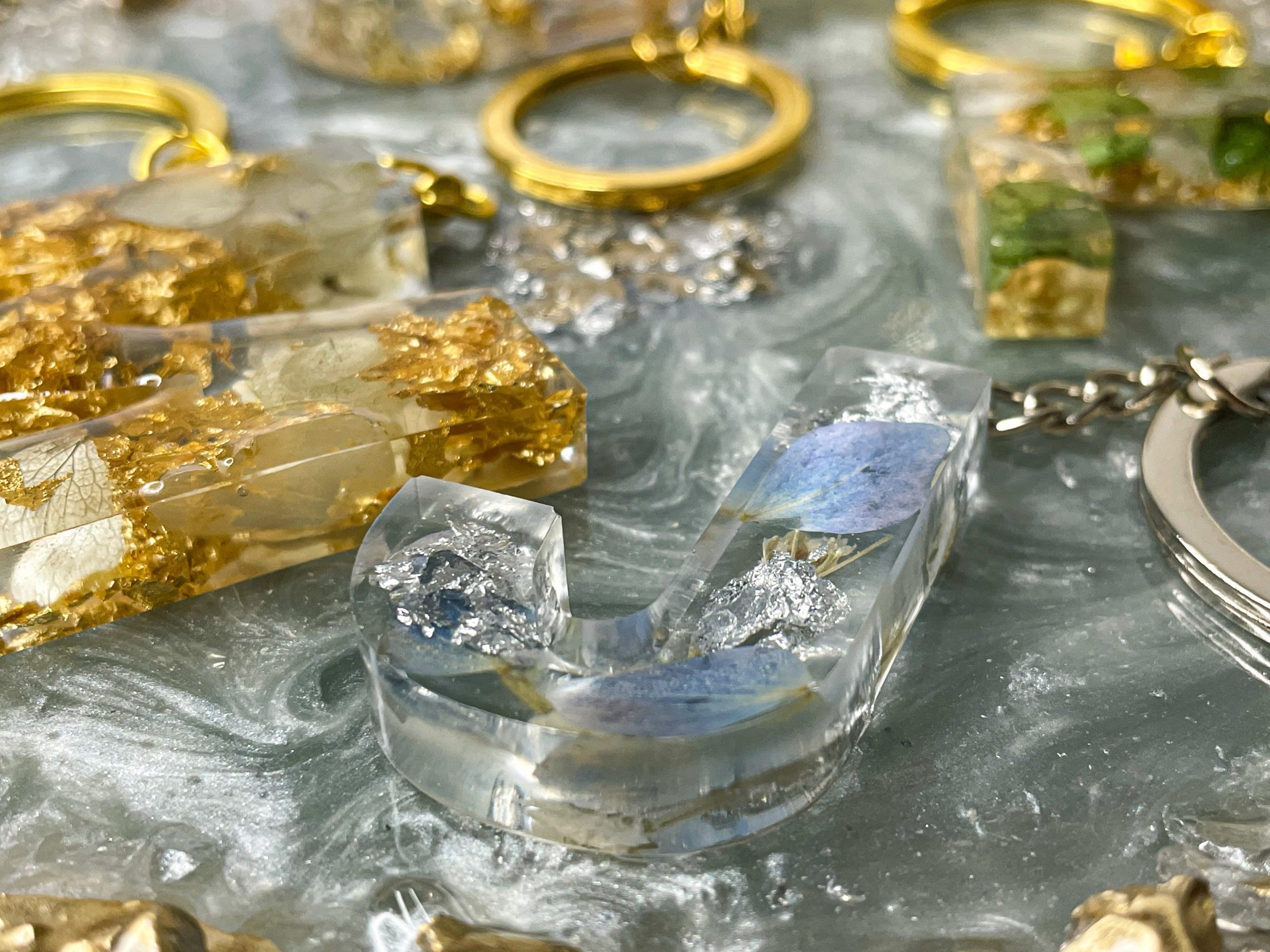 Resinio Floral Key Rings