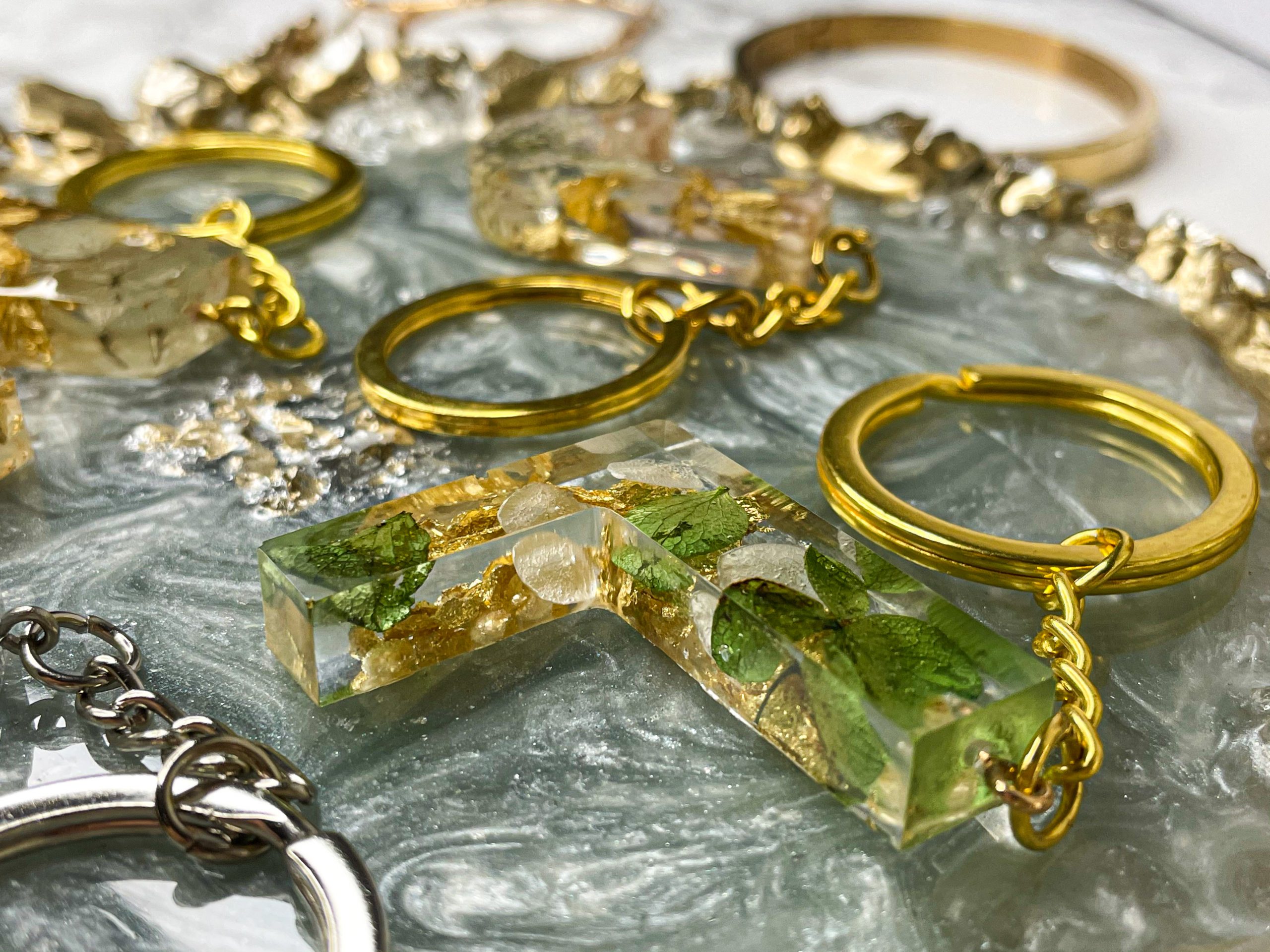 Resinio Floral Key Rings